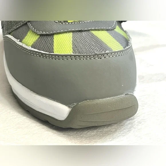 Mt. Emey Youth Gray & Yellow Wide Extra Depth Athletic Walking Shoes Sneakers - Picture 11 of 15